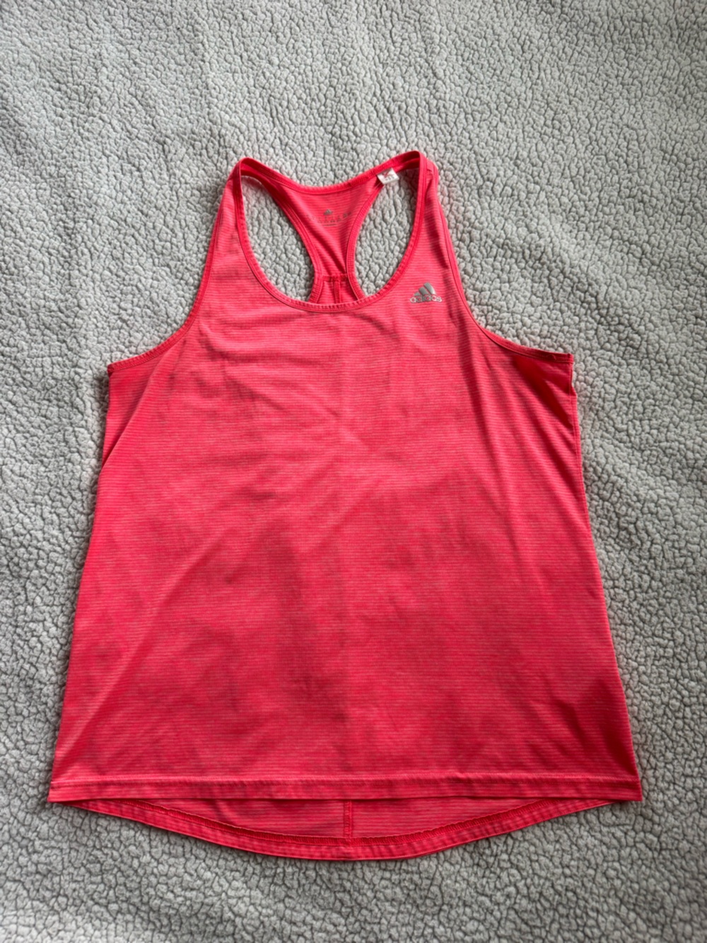Adidas Neon Coral Racerback Tank